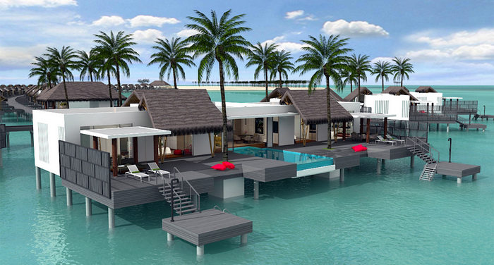 an over water Presidential Villa to be built in Emerald Maldives Resort and Spa