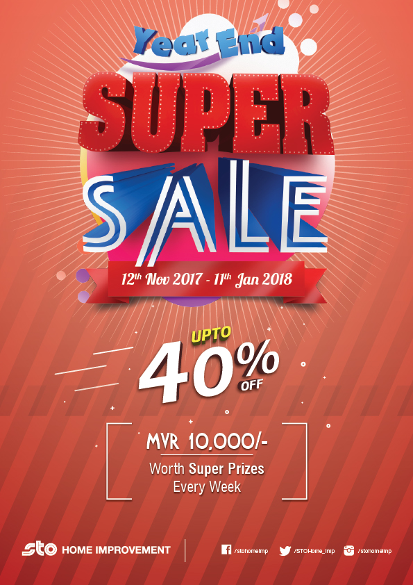 STO Home Improvement "Year End Super Sale" begins ...