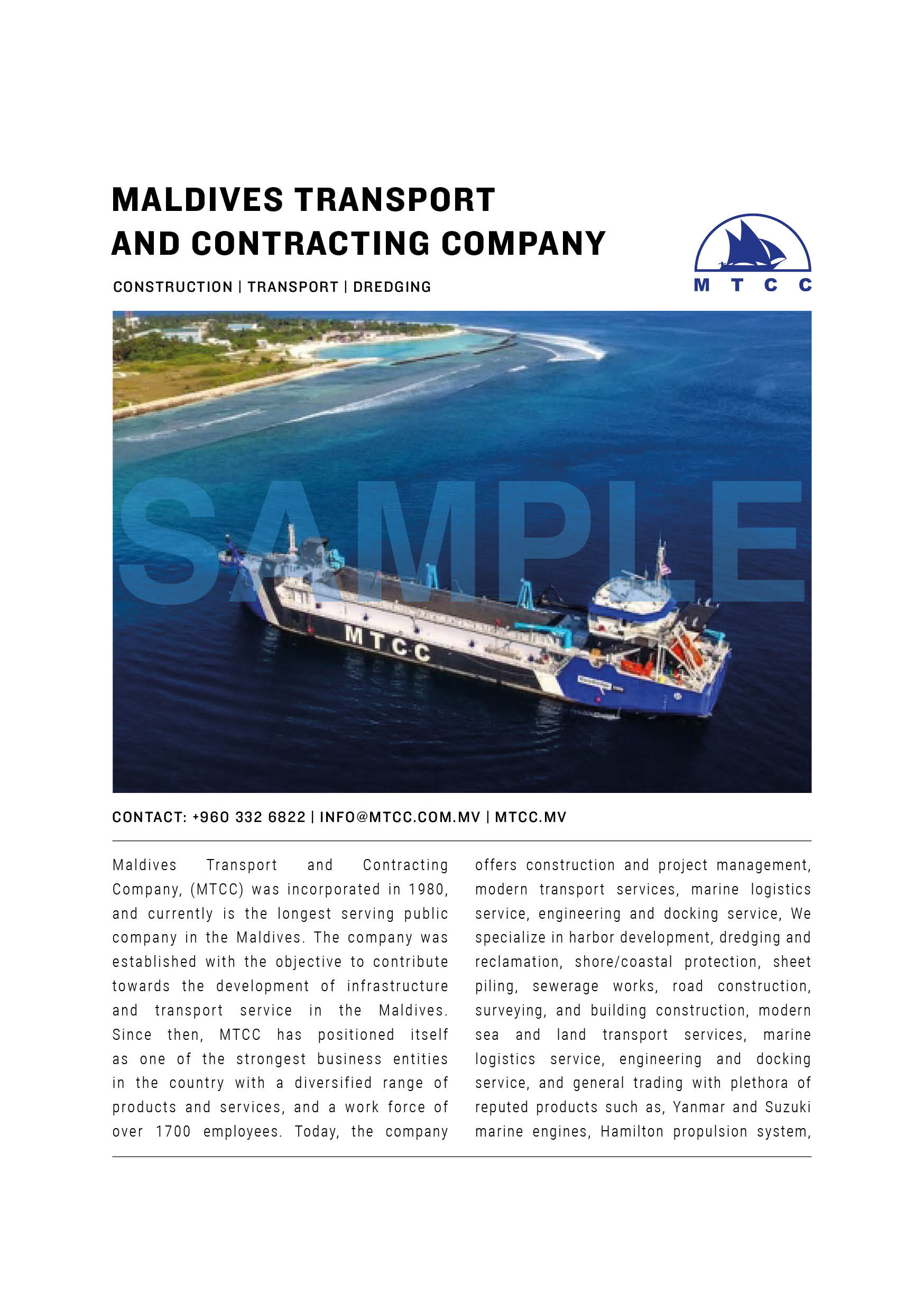 Supplier Expo Sample Profile Page