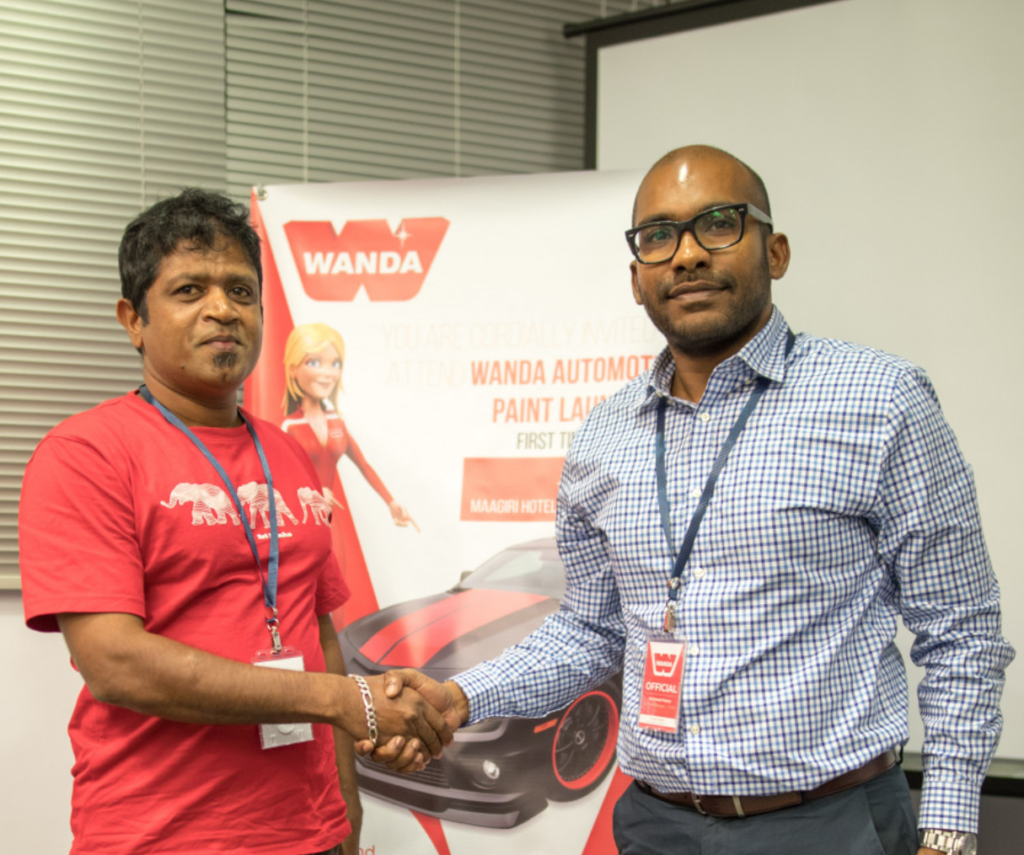 Color Bank Introduces AkzoNobel Wanda Automotive Paint Corporate Maldives