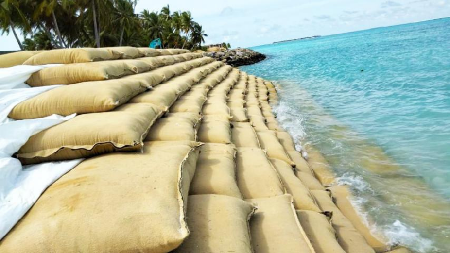 Ha. Dhihdhoo Shore Protection Project 65% Complete | Corporate Maldives
