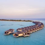 Le Meridien Maldives Resort & Spa_Two Bedroom Overwater Villa_Aerial_Dusk