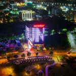 Ooredoo Building Lights Up for #OoredooFunRun Celebration